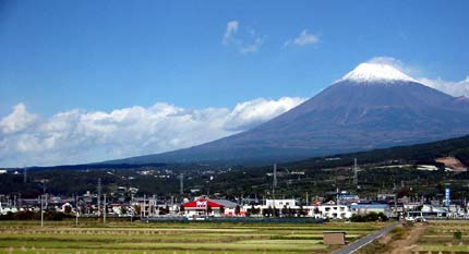 富士市あたりの富士山