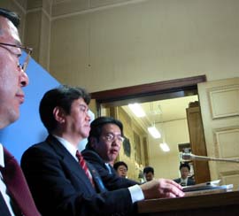 野党4党の記者会見