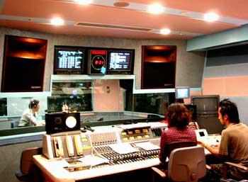 スタジオのなか